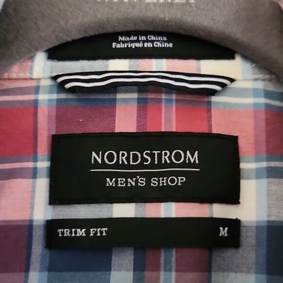 Norstrom Men's Shop, trim fit, medium, button down short sleeve - Picture 2 of 4